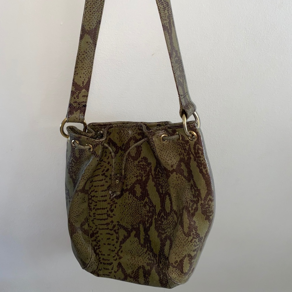 Vintage BARBARA BOLAN Snake Skin Leather Purse